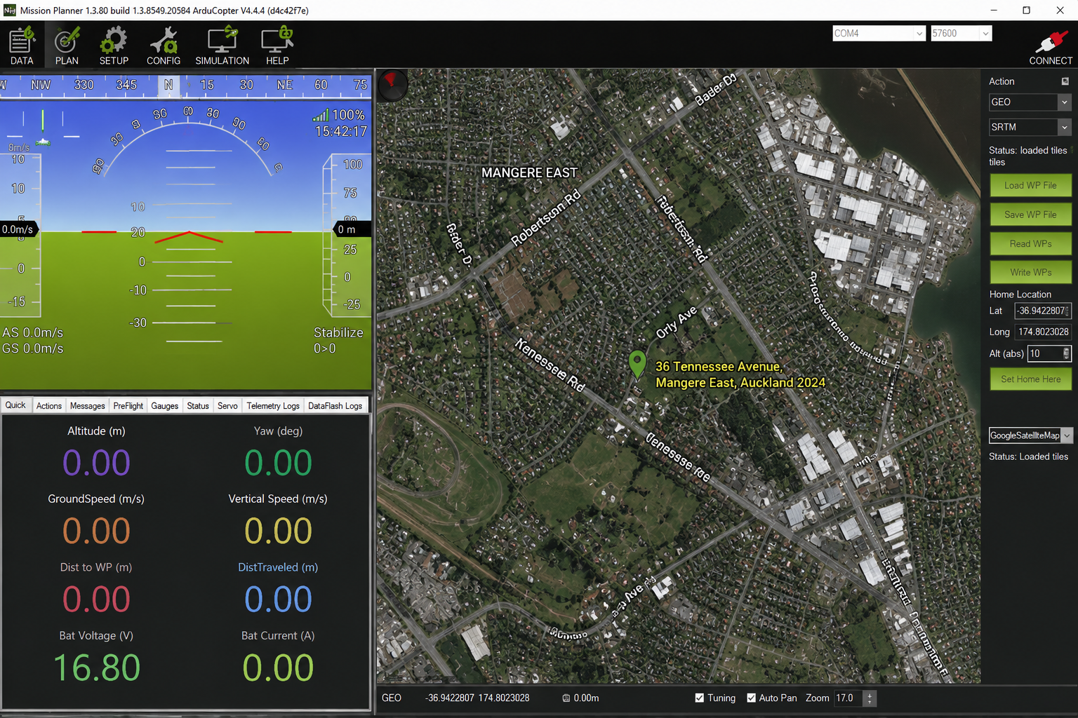 Reference image of a simple homemade quadcopter