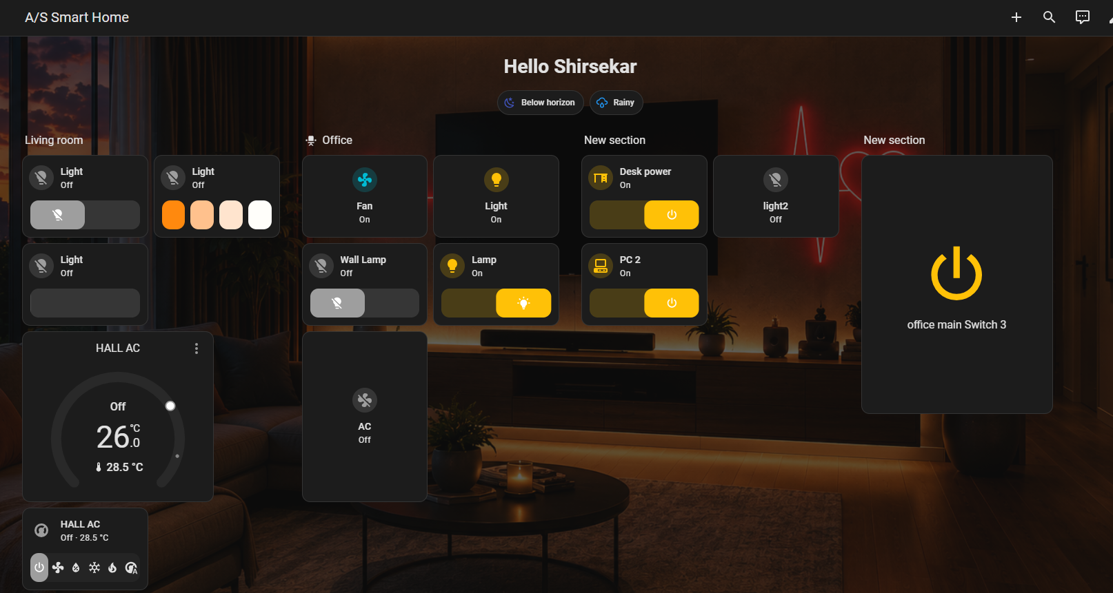 Home automation project photograph